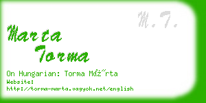 marta torma business card